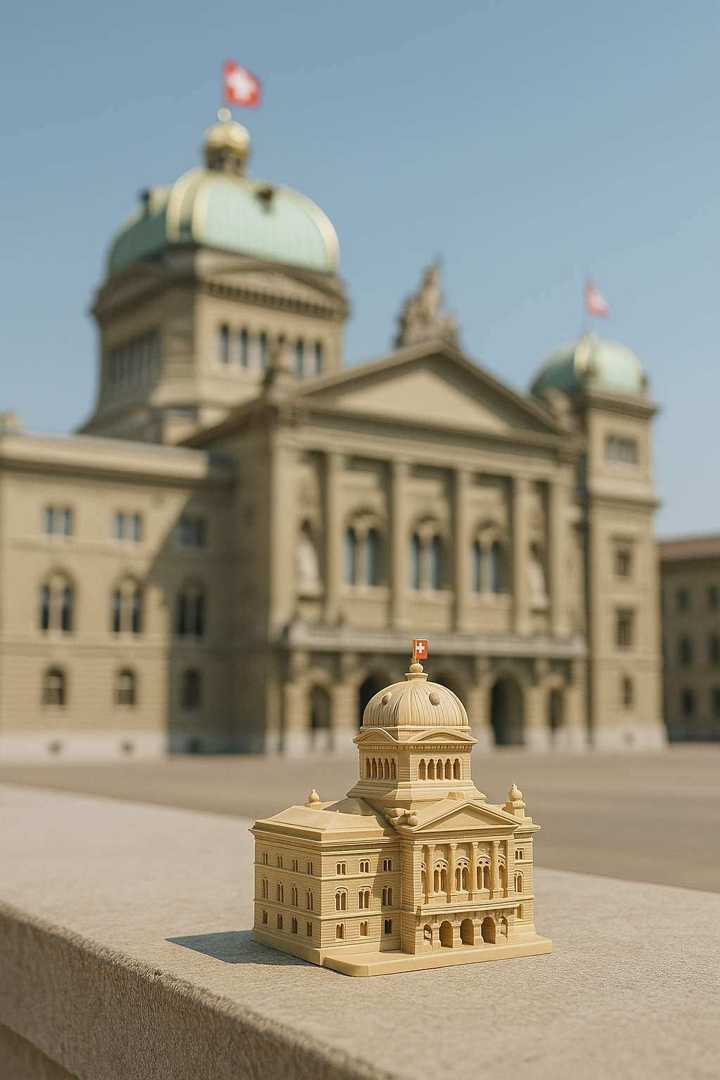Miniaturausgabe der Bundeshaus in Bern